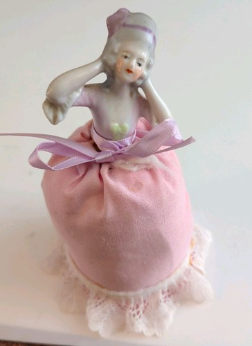 Vintage porcelain half doll - vintage,