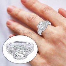 Ladies Classic Halo Zirconia