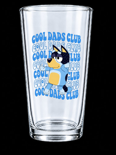 Cool dads club pint glass - dads,