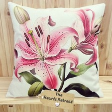 SUMMER PINK LILY CUSHIONS