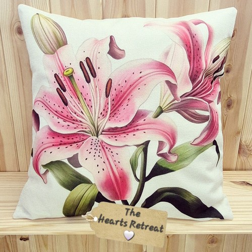 Summer pink lily cushions - lily,