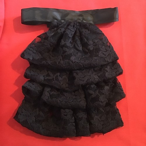 Jabot cravat black - cravat,