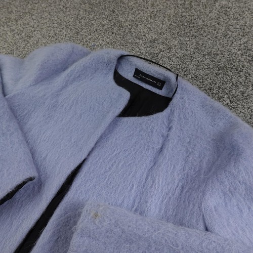 Zara coat womens blue wool - zara, m