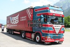 Truck Photo Scania R 500 Tarpaulin Semi-Truck France Blue BIRD AUSTRIA-TRANS #k3xy