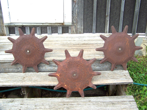 Industrial farm rusty rotary - rusty,