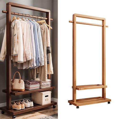 Heavy duty clothes rail wooden - heavy,