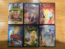 Walt Disney Tinker Bell (6 DVD) Bundle Complete TinkerBell Fairy Film Collection