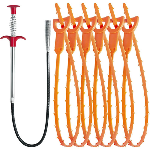 6pcs drain snake hair remover - snake,