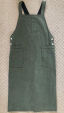 UNWORN ~ Toast OLIVE GREEN PINAFORE Apron Dress & Patch Pockets ~ Size 12