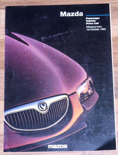 1992 mazda range - list,