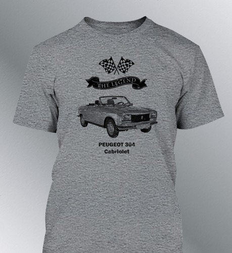 Men shirt peugeot 304 - t-shirt,