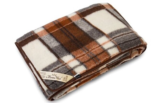Merino wool blanket throw - wool,