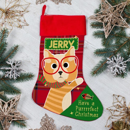 Personalised cat christmas - personalised,