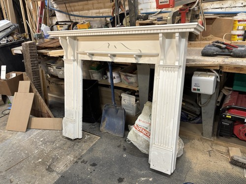White timber fire - timber,
