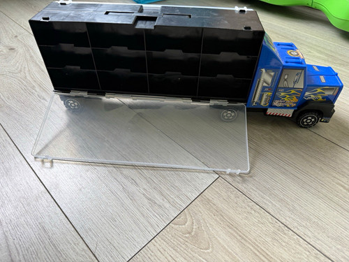 Blue black plastic toy - blue, &