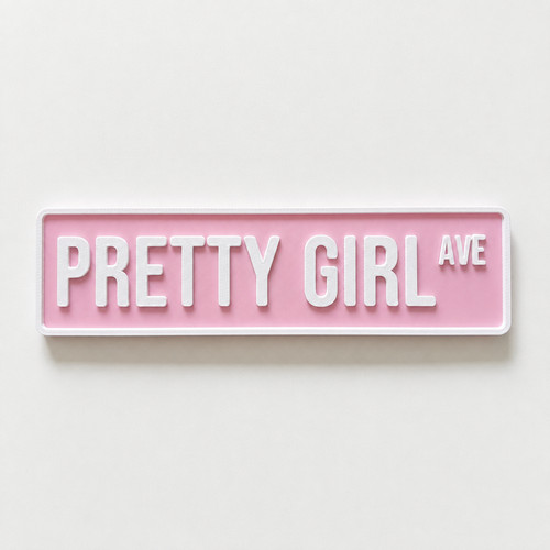 Pretty girl avenue sign girls - girl,