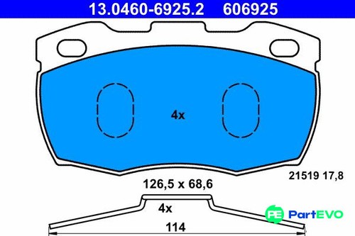Ate disc brake - disc, set