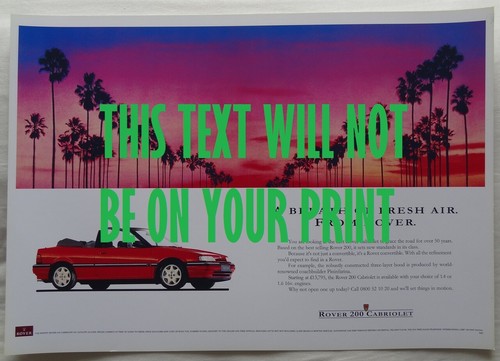 Rover cabriolet sunset a3 - rover,