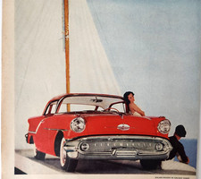 Oldsmobile Golden Rocket 88 Holiday Coupe Vintage 1957 Car Ad Magazine Print GM