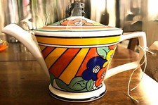 Art Deco Tea Pot With 2 Mugs