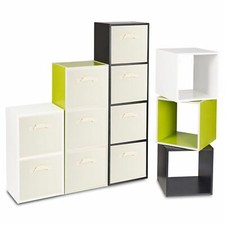 Wooden Cubed Bookcase Storage