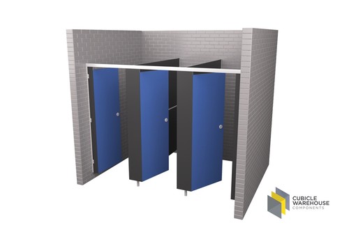 Triple enclosed toilet - triple,