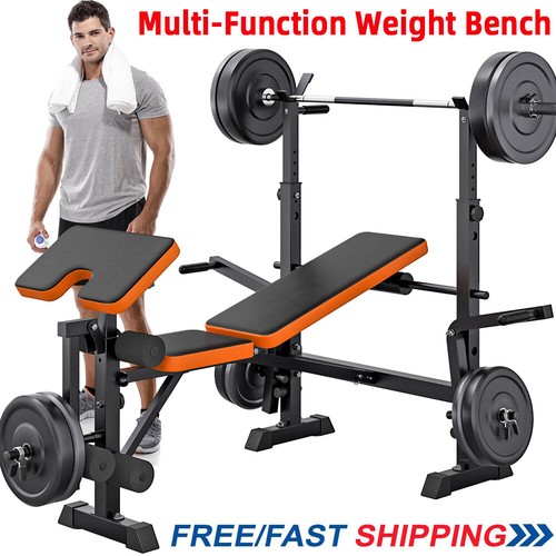 Adjustable weight bench with - bench,
