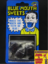 BLUE MOUTH SWEETS~Joke Shop Practical~Retro~Pocket Money Toys~Pranks~Novelties