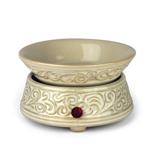 Antique white cream ceramic - white,