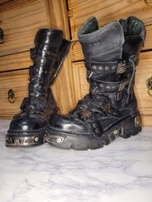 New rock black leather - 7-,