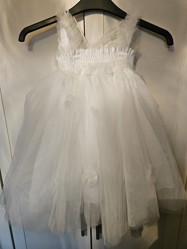 White girls toddler dress - white,