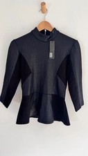 Markus Lupfer Peplum Top Size Small New With Tags