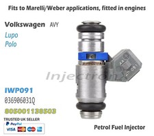 Petrol Fuel Injector IWP091 for Volkswagen Lupo Polo 1.6 (16v) GTI engine