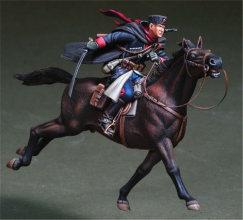Unpainted cossack officer - unpainted,