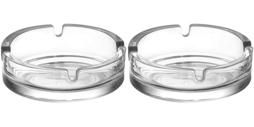 Large glass ashtray - glass, cigarette
