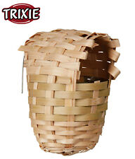 WICKER FINCH SMALL BIRD BREEDING NESTING AVIARY CAGE BASKET NEST 3 SIZES