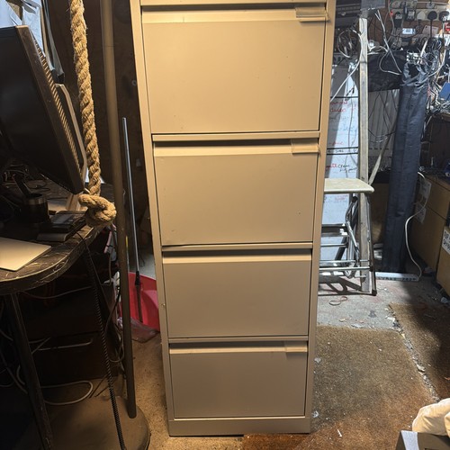 Bisley grey drawer - grey, 4-drawer