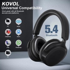 Wireless Bluetooth Headphones with Noise Cancelling Over-Ear Earphones 5.3 UK