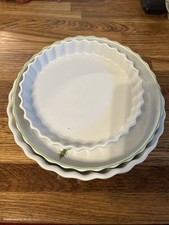 Vintage White Ceramic Round