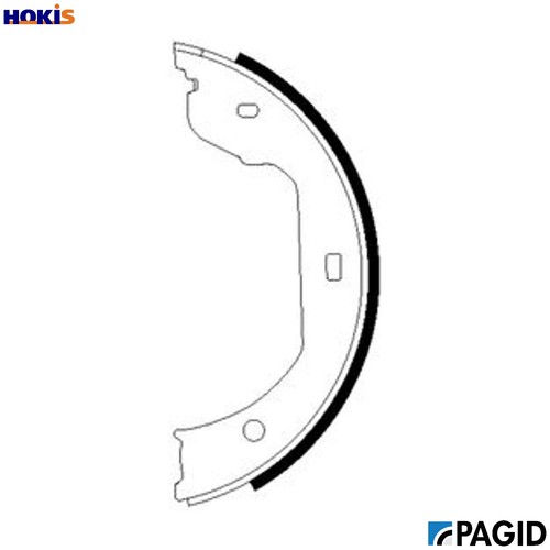 Brake shoe set - brake, parking