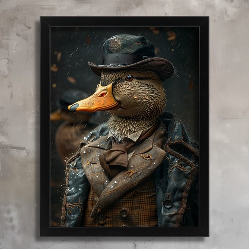 1920s duck suit - duck, art