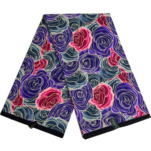 African fabric floral - floral, 6