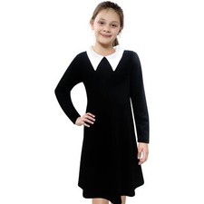 Kids Girls Swing Dress Long