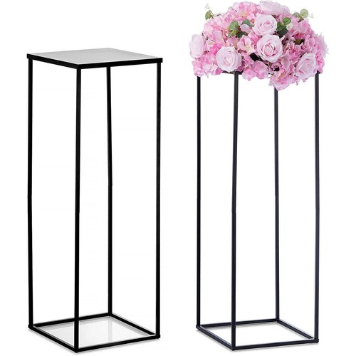 Black vase plant stand 2 - black,