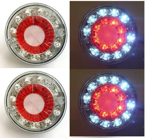 Pcs 12v led rear side - rear, round