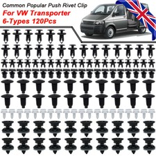 For VW Transporter T4 T5 T6 120Pc Interior Car Trim Panel Clips Retainer Fixings