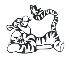 1x Tigger Decal Vinyl Sticker
