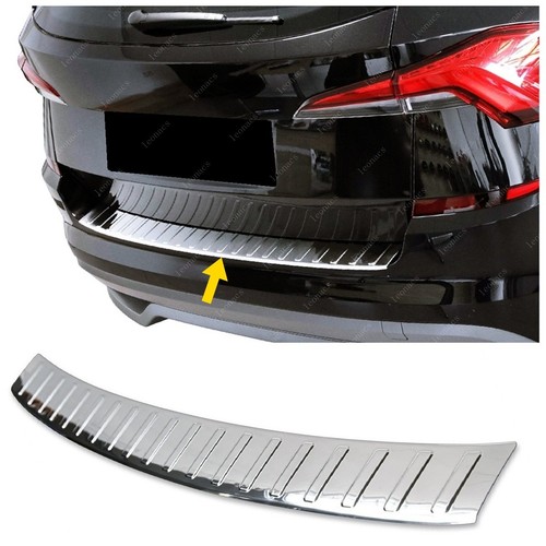 Chrome rear bumper protector - rear, +