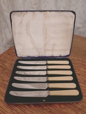 Vintage Set 6 x Faux Bone