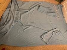 Adults Warm Soft  Fleece TV Cuddle Snuggle Blanket With Sleeves light blue 